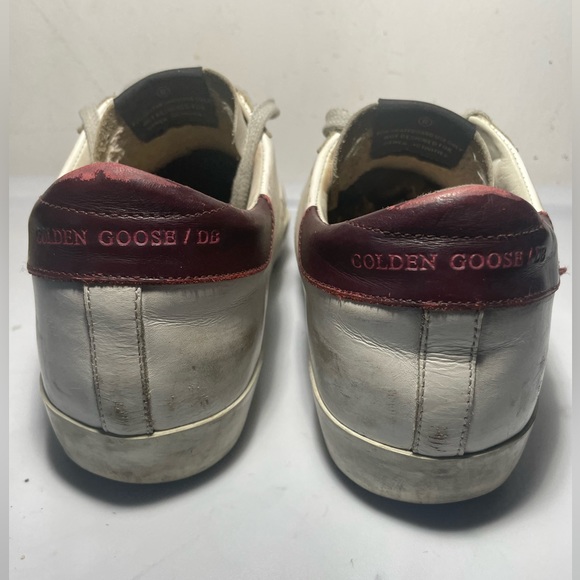GOLDEN GOOSE súper star white Cherry sz 39 - Picture 10 of 15